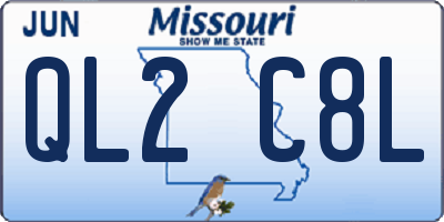 MO license plate QL2C8L