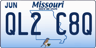 MO license plate QL2C8Q