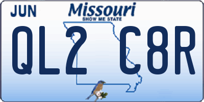 MO license plate QL2C8R