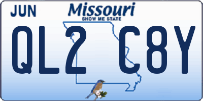 MO license plate QL2C8Y