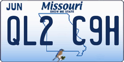 MO license plate QL2C9H