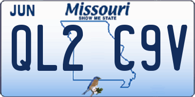 MO license plate QL2C9V