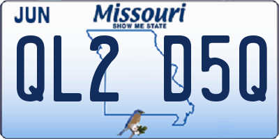 MO license plate QL2D5Q