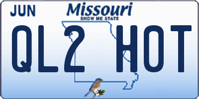 MO license plate QL2H0T