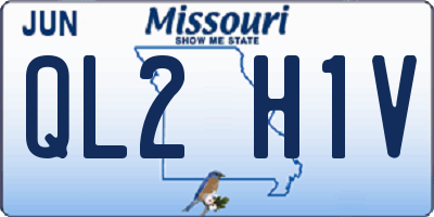 MO license plate QL2H1V