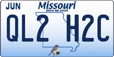 MO license plate QL2H2C