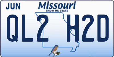 MO license plate QL2H2D