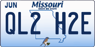 MO license plate QL2H2E