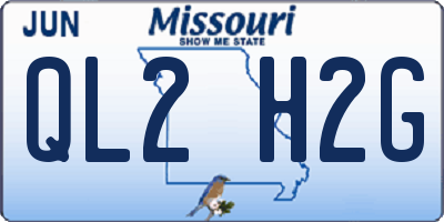 MO license plate QL2H2G