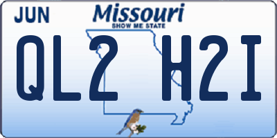 MO license plate QL2H2I