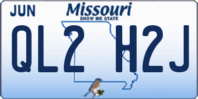 MO license plate QL2H2J