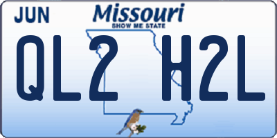 MO license plate QL2H2L