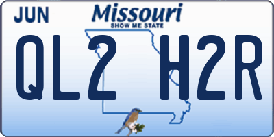 MO license plate QL2H2R