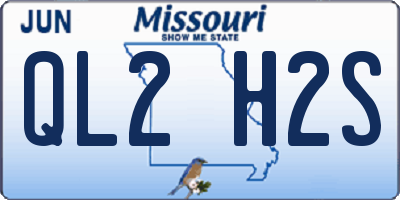 MO license plate QL2H2S