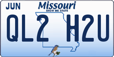MO license plate QL2H2U