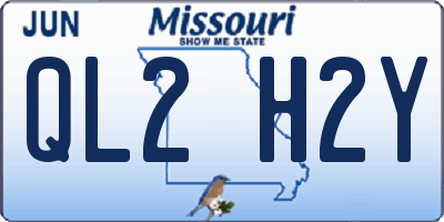 MO license plate QL2H2Y