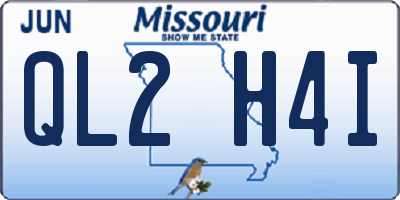 MO license plate QL2H4I
