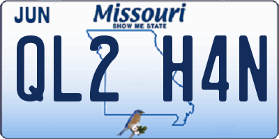 MO license plate QL2H4N