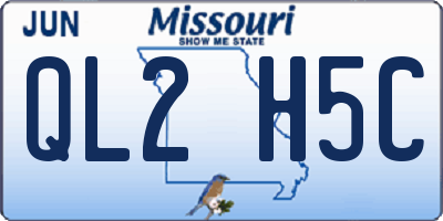 MO license plate QL2H5C