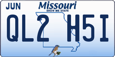 MO license plate QL2H5I