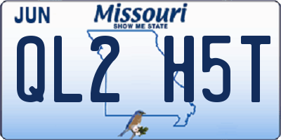 MO license plate QL2H5T