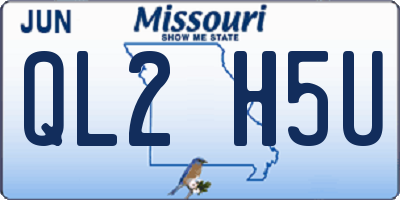 MO license plate QL2H5U