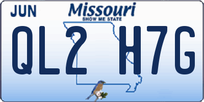 MO license plate QL2H7G