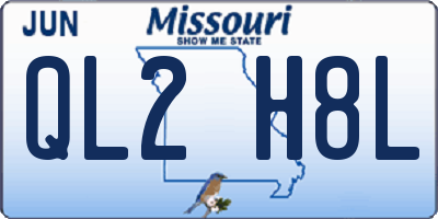 MO license plate QL2H8L