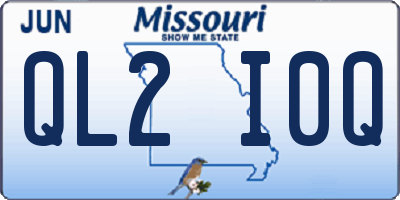 MO license plate QL2I0Q