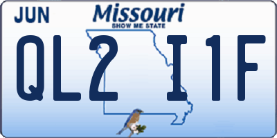 MO license plate QL2I1F