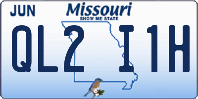 MO license plate QL2I1H