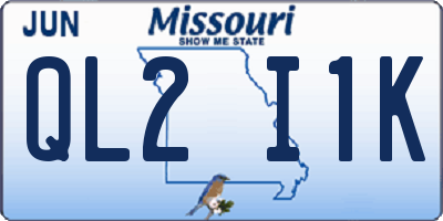 MO license plate QL2I1K