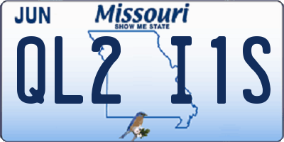 MO license plate QL2I1S