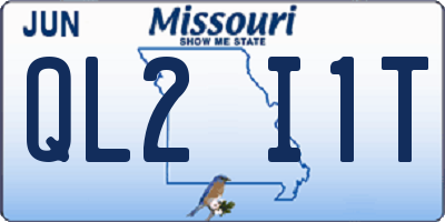 MO license plate QL2I1T