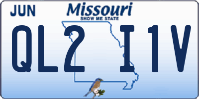 MO license plate QL2I1V