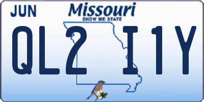 MO license plate QL2I1Y