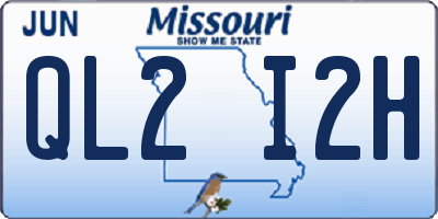 MO license plate QL2I2H
