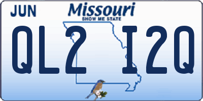 MO license plate QL2I2Q