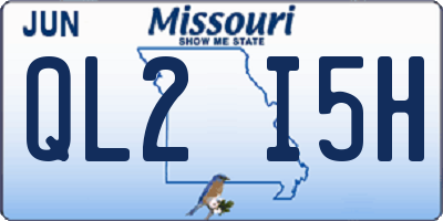 MO license plate QL2I5H