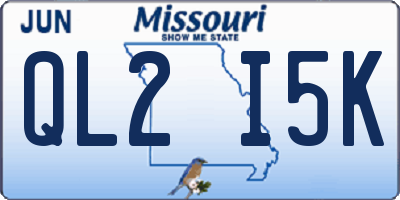 MO license plate QL2I5K