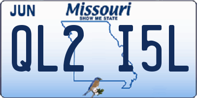 MO license plate QL2I5L
