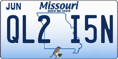 MO license plate QL2I5N