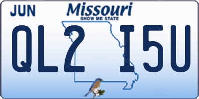 MO license plate QL2I5U