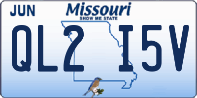 MO license plate QL2I5V