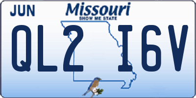 MO license plate QL2I6V