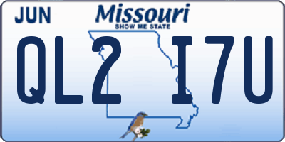 MO license plate QL2I7U