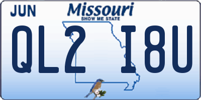 MO license plate QL2I8U