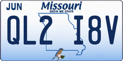 MO license plate QL2I8V