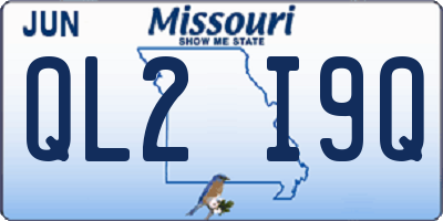MO license plate QL2I9Q