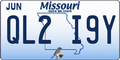 MO license plate QL2I9Y